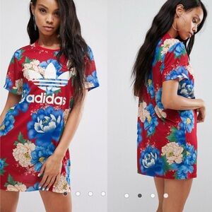 Adidas x Farm Rio Originals Trefoil Tee Dress "Chita Oriental" (multicolor)